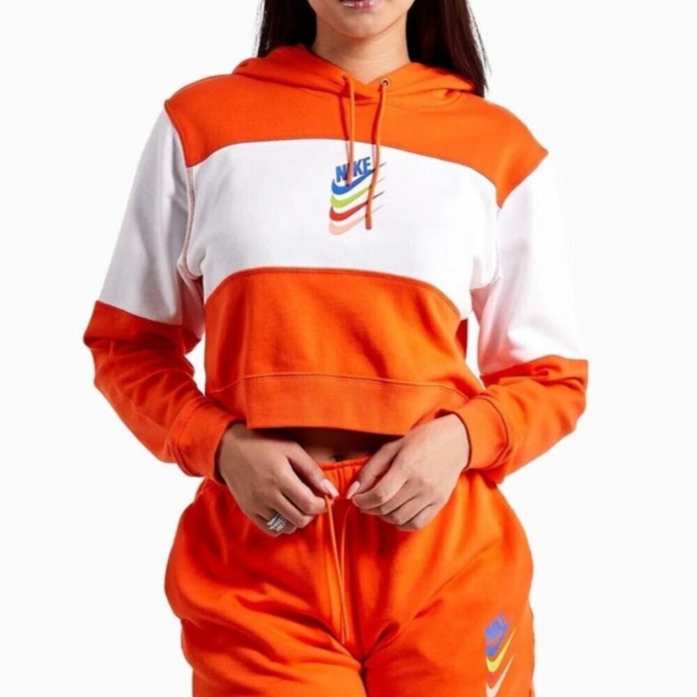 Nike DNA Stacked Swoosh Cropped Hoodie